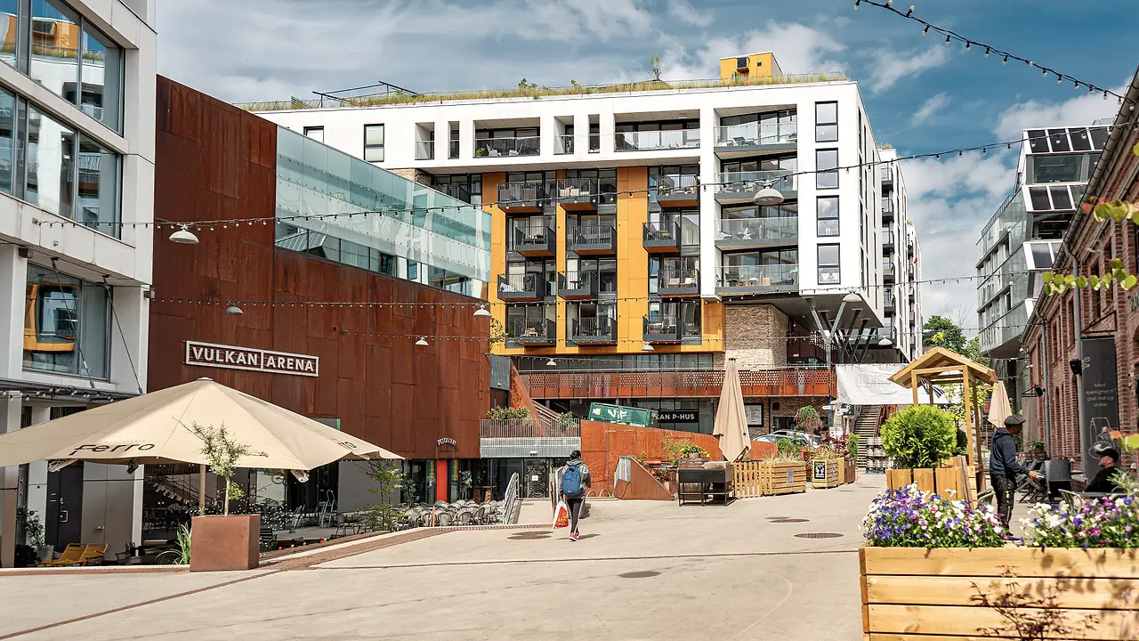 Vulkan og Akerselva i Oslo